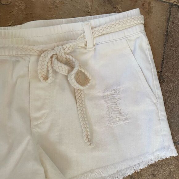 Aerie White Denim Shorts sz Small - Picture 3 of 4